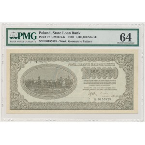Inflacja 1.000.000 mkp 1923 - E - 7 cyfr- PMG 64