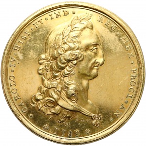 Meksyk, Karol IV, Medal proklamacyjny 1789 