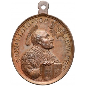 Medal religijny (duży), św. Ignacy Loyola