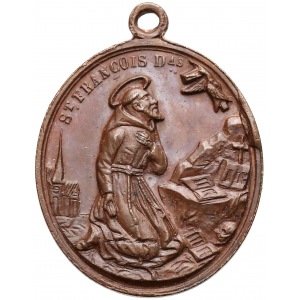Medalik religijny, św. Franciszek