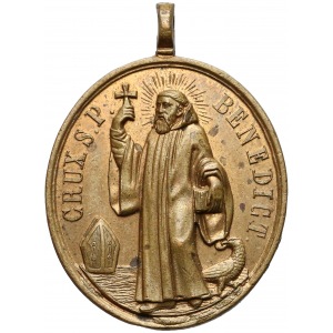Medalik religijny, Krzyż św. Benedykta, XVIII w.