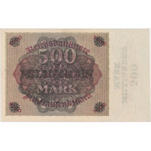 Niemcy, 500 Miliarden 1923 / PRZEDRUK 5.000 mk 1923