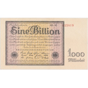 Niemcy, 1 Bilion 1923