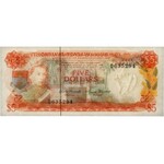 Bahamy, 5 dollars 1968