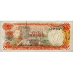 Bahamy, 5 dollars 1968