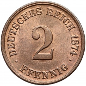 Germany, 2 pfennig 1874 - C 
