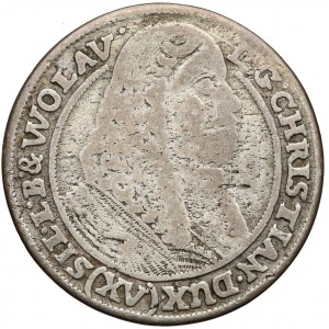 Chrystian wołowski, 15 krajcarów Brzeg 1662