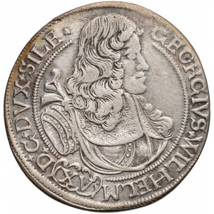 Jerzy Wilhelm, 15 krajcarów Brzeg 1675 CB - XV pod portretem
