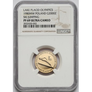 2.000 złotych 1980 Zimowe Igrzyska Olimpijskie - NGC PF69 UC