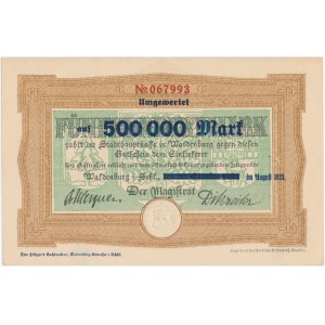  Wałbrzych (Waldenburg), 500.000 mk PRZEDRUK na 500 mk 1923