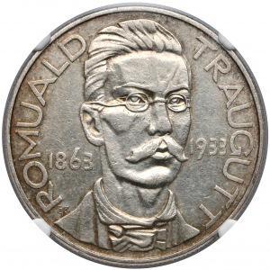 Traugutt 10 złotych 1933 - NGC AU55