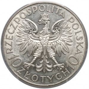 Traugutt 10 złotych 1933 - PCGS AU58