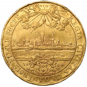 Władysław IV Waza, 10 dukatów Gdańsk 1644 G-R - Donatywa majestatowa