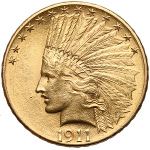 USA, 10 dollar 1911 Indian Head - eagle