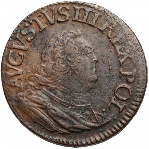 August III Sas, Grosz 1754 - cyfra 3 - ładny