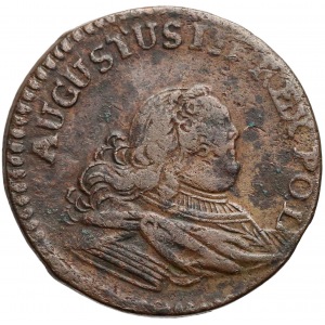 August III Sas, Grosz 1754 - litera H - AUGUSTUS