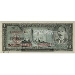 Kuba 1 peso 1956 SPECIMEN - PMG 66 EPQ