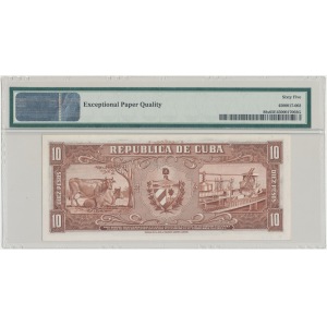Kuba 10 pesos 1956 SPECIMEN - PMG 65 EPQ
