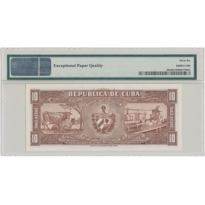 Kuba 10 pesos 1958 SPECIMEN - PMG 66 EPQ