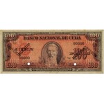 Kuba 100 pesos 1959 SPECIMEN - PMG 64