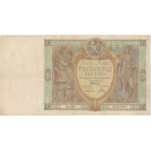 50 złotych 1929 - Ser. B.W.