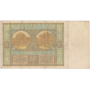 50 złotych 1929 - Ser. B.W.