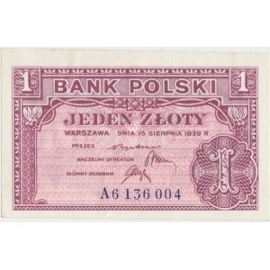 Emigracja 1 złoty 1939 - A