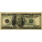 USA, DESTRUKT 100 dollars 1996 - odwrócony znak wodny