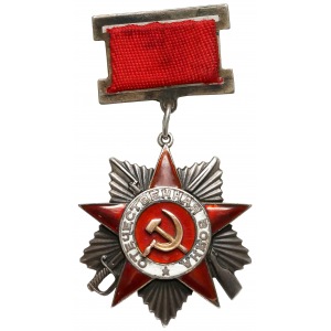 ZSRR, Order Wojny Ojczyźnianej - nr 24054 - ZŁOTA nakładka, na nakrętkę