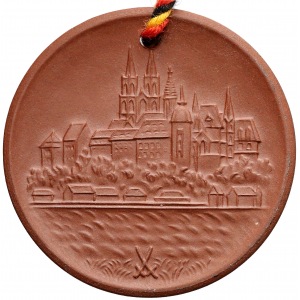 Niemcy, Miśnia, Medal porcelana (36.5mm) J.F.Böttger 