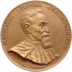 1907r. Medal Maciej Leon Jakubowski (Raszka) rzadki