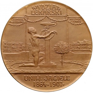 1907r. Medal Maciej Leon Jakubowski (Raszka) rzadki