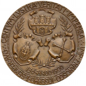 1900r. Medal jubileusz Uniwersytetu Jagiellońskiego (Trojanowski)