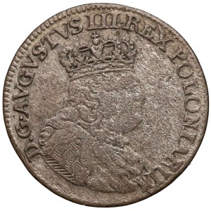 August III Sas, Trojak Lipsk 1754 EC - mała głowa 