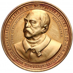 Niemcy, Medal 70 urodziny Bismarcka 1885