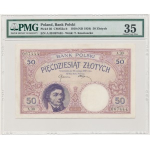 50 złotych 1919 - A.30 - PMG 35