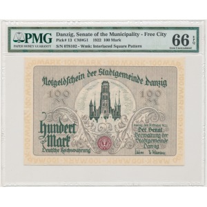 Gdańsk 100 marek 1922 - PMG 66 EPQ