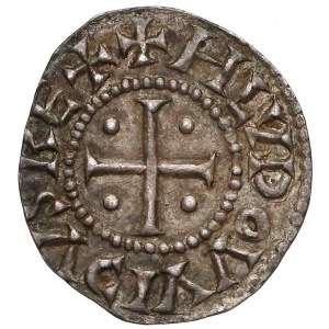 Stare FAŁSZERSTWO, Ludwik II (817-843) Denar Trewir