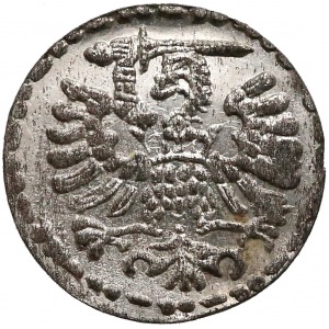 Zygmunt III Waza, Denar Gdańsk 1596 - świetny