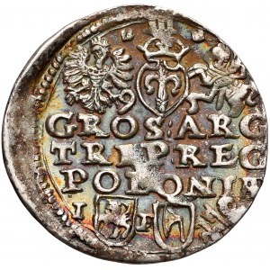 Zygmunt III Waza, Trojak Lublin 1595 Topór - 9-5 po bokach Snopka - b. rzadki