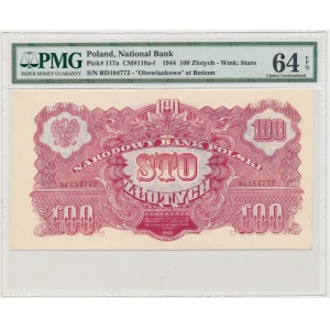 100 złotych 1944 ..owe - Rd - seria zastępcza - PMG 64 EPQ