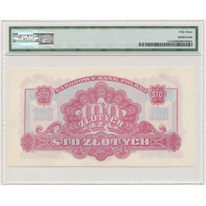 100 złotych 1944 ...owe - aA - najrzadsza odmiana - PMG 53