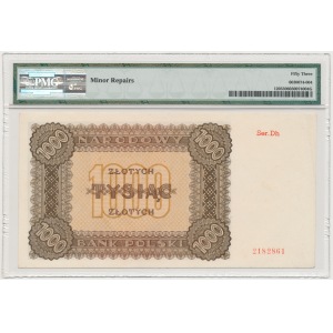 1.000 złotych 1945 - Ser. Dh - seria zastępcza - PMG 53