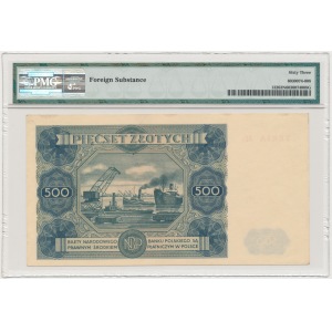 500 złotych 1947 - H3 - PMG 63 NET