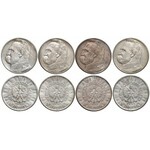 II RP, zestaw srebrnych monet, sporo pięknych (55szt)