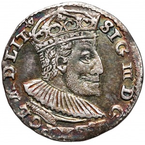 Zygmunt III Waza, Trojak Olkusz 1591 - ze znakiem