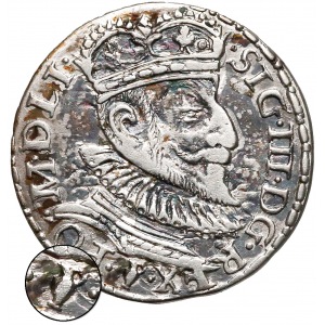Zygmunt III Waza, Trojak Olkusz 1593 - dzbanek - b. rzadki