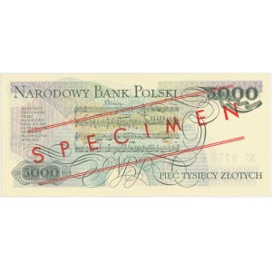 5.000 złotych 1982 - WZÓR - A 0000000 No. 0773