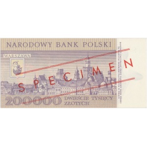 200.000 złotych 1989 - WZÓR - A 0000000 No. 0944