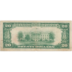 USA, National Currency, Small Size 20 dollars 1929 PHILADELPHIA